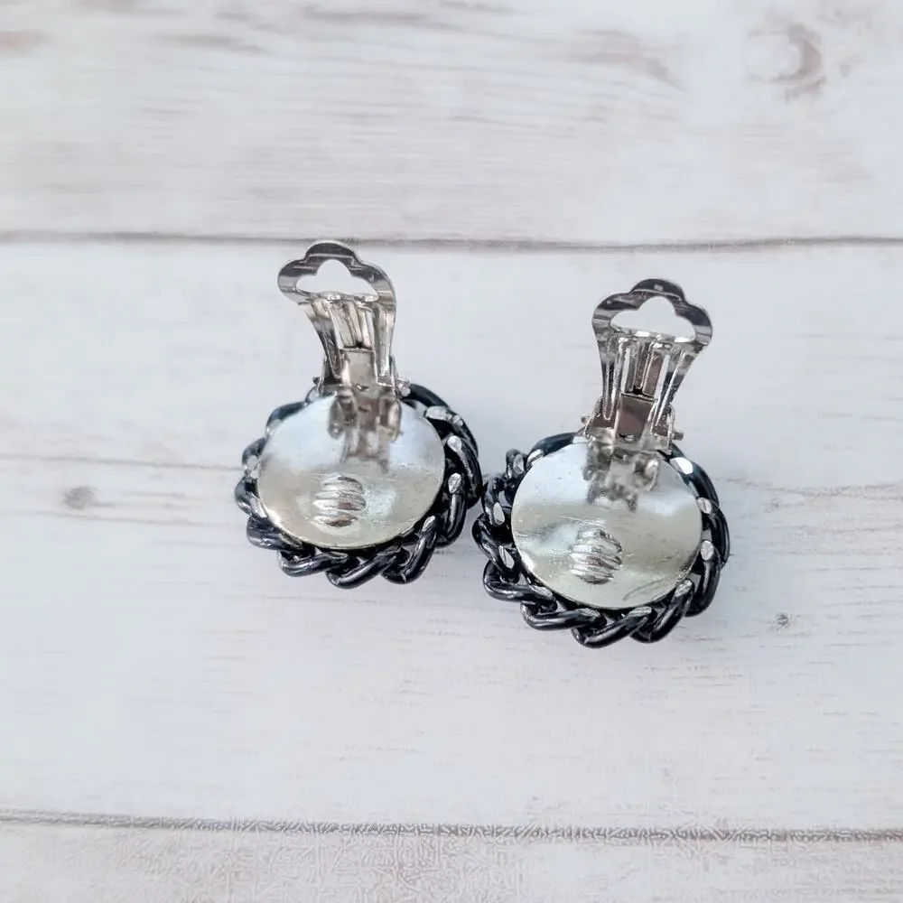 Vintage Clip On Earrings 7/8